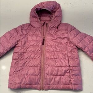 Girls size 4-5 pink puffer coat from primary.